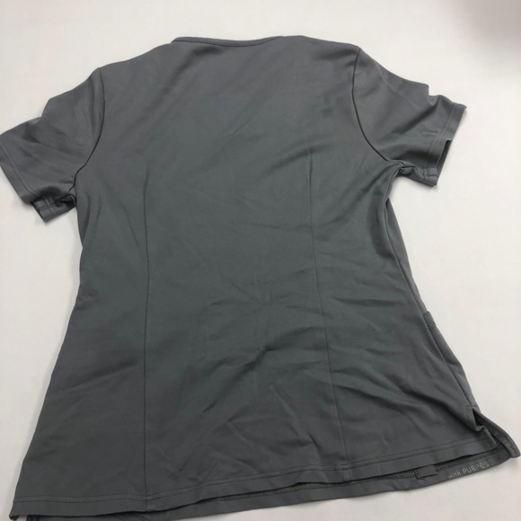 Jaanuu grey v-neck scrub top Style #J96202 - Picture 2 of 2